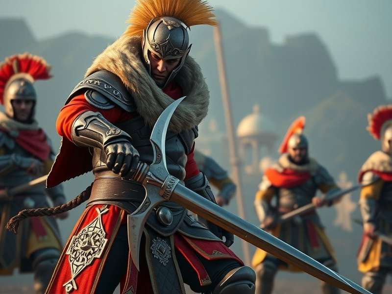 Warrior Mace Elite game screenshot showing hero character in battle